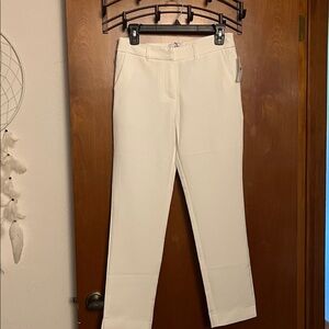 SNDYS White Slim Dress Pants I'll Drive White Trousers SZ S NWT $86